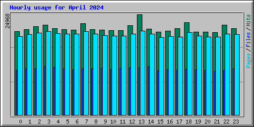 Hourly usage for April 2024
